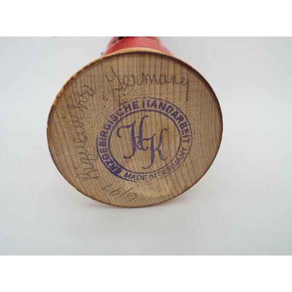 Erzgebirgische Handarbeit Germany Wooden Santa Figurine - Picture 5 of 11